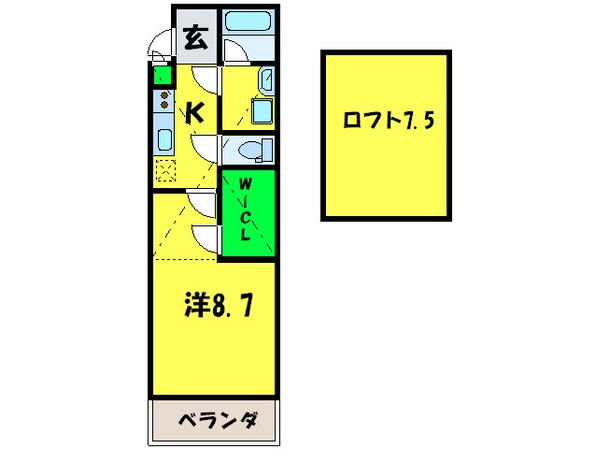 フジパレス初芝駅南Ⅰ番館の物件間取画像